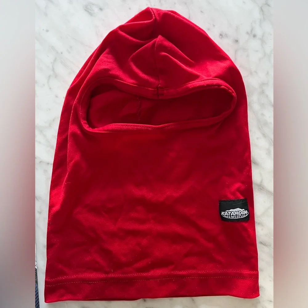 KATAHDIN GEAR KG POLYESTER BALACLAVA FACE MASK RED Ski Mask Neck Gator unisex